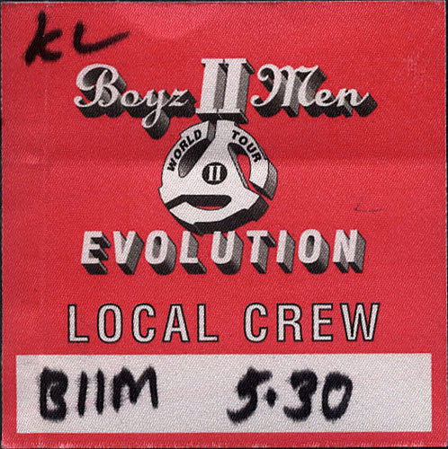 Boyz II Men Evolution World Tour Backstage Pass