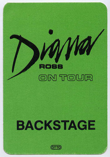 Diana Ross Backstage Backstage Pass