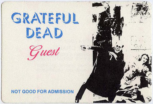 Grateful Dead Nosferatu Guest Backstage Pass