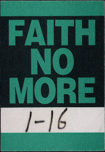 Faith No More Backstage Pass