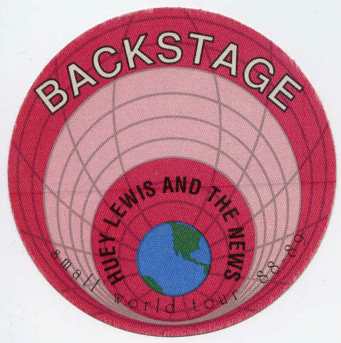 Huey Lewis And The News 1988 Small World Backstage Backstage Pass
