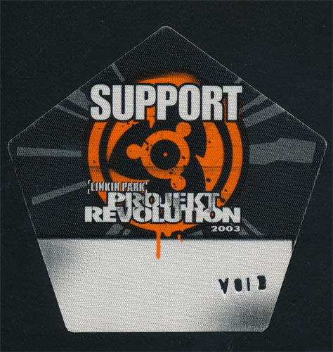 Linkin Park Projekt Revolution 2003 Backstage Pass