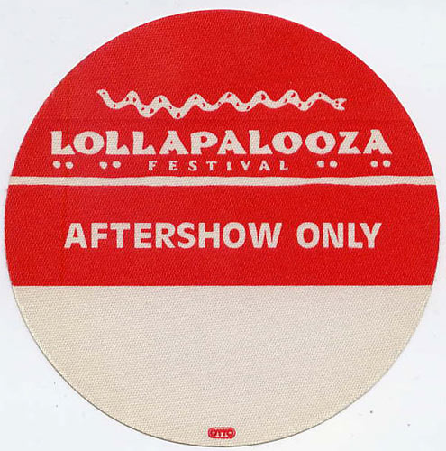 Lollapalooza 1992 Aftershow Backstage Pass