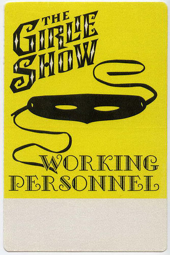 Madonna Girlie Show Personnel Backstage Pass