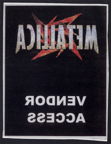 Metallica Backstage Pass