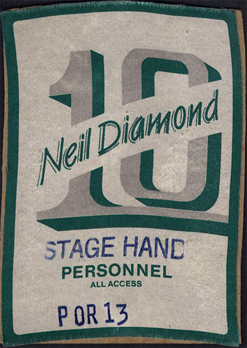 Neil Diamond Backstage Pass