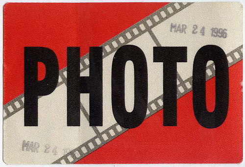 Radiohead Photo Pass Backstage  Pass
