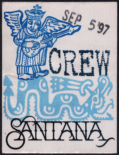 Santana Backstage Pass