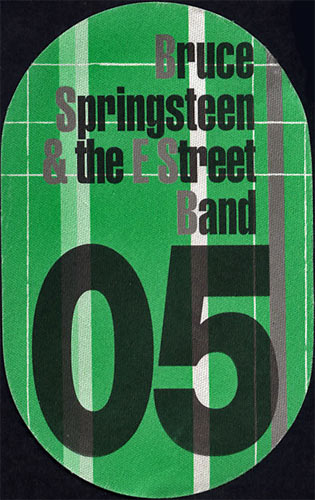 Bruce Springsteen 2005 Tour Backstage Pass