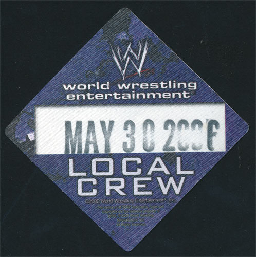 WWE 2006 Smackdown! Crew Pass Backstage Pass