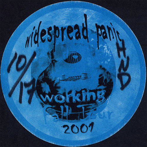 Widespread Panic 2001 Fall Tour Backstage Pass