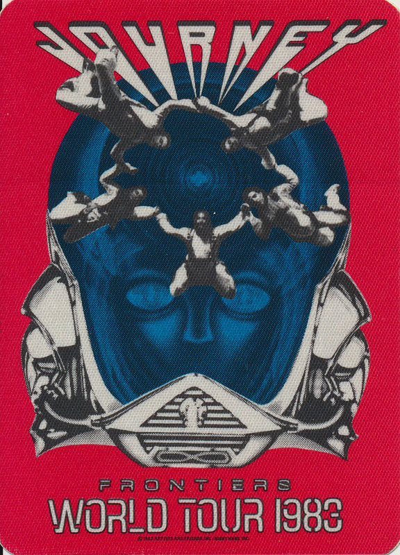 Journey 1983 Frontiers World Tour Backstage Pass