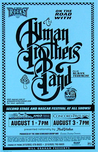 Allman Brothers Band Phone Pole Poster
