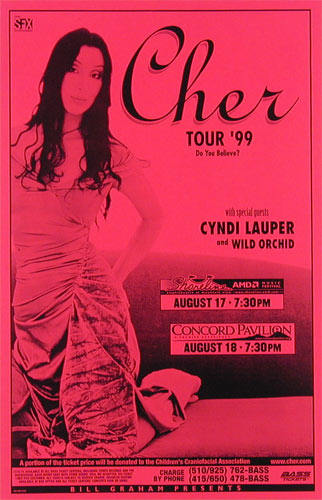 Cher Phone Pole Poster