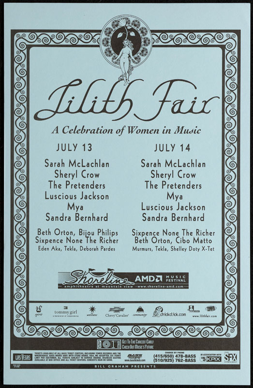 Lilith Fair Phone Pole Poster