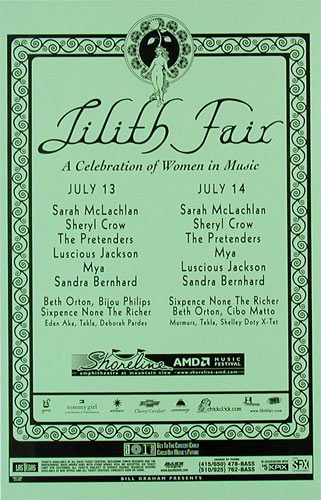 Lilith Fair Phone Pole Poster