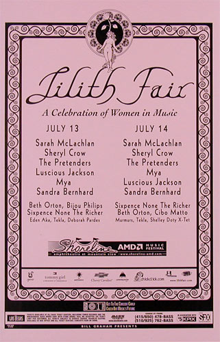 Lilith Fair Phone Pole Poster