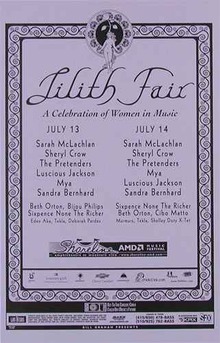 Lilith Fair Phone Pole Poster