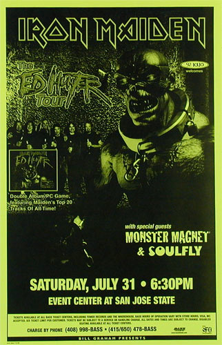 Iron Maiden - Ed Hunter Tour Phone Pole Poster