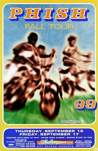 Phish - 1999 Fall Tour Phone Pole Poster