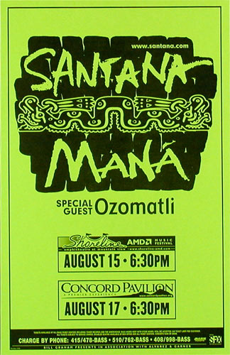 Santana Phone Pole Poster