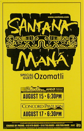 Santana Phone Pole Poster