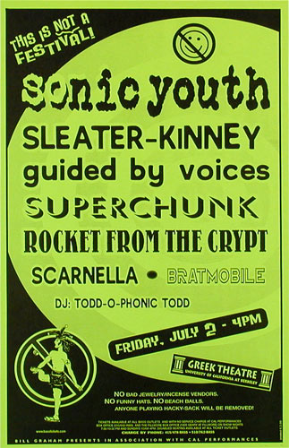 Sonic Youth Phone Pole Poster