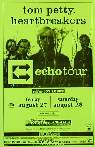 Tom Petty and the Heartbreakers Echo Tour Phone Pole Poster