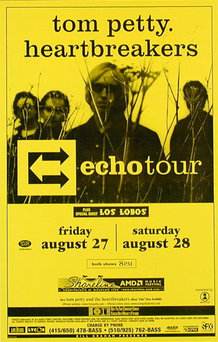 Tom Petty and the Heartbreakers Echo Tour Phone Pole Poster