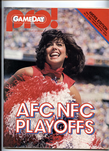 1982 AFC NFC Playoff Pro Football Program