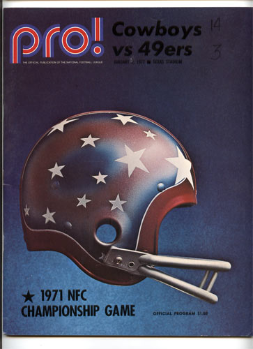 1971  NFC Championship Pro Football Program