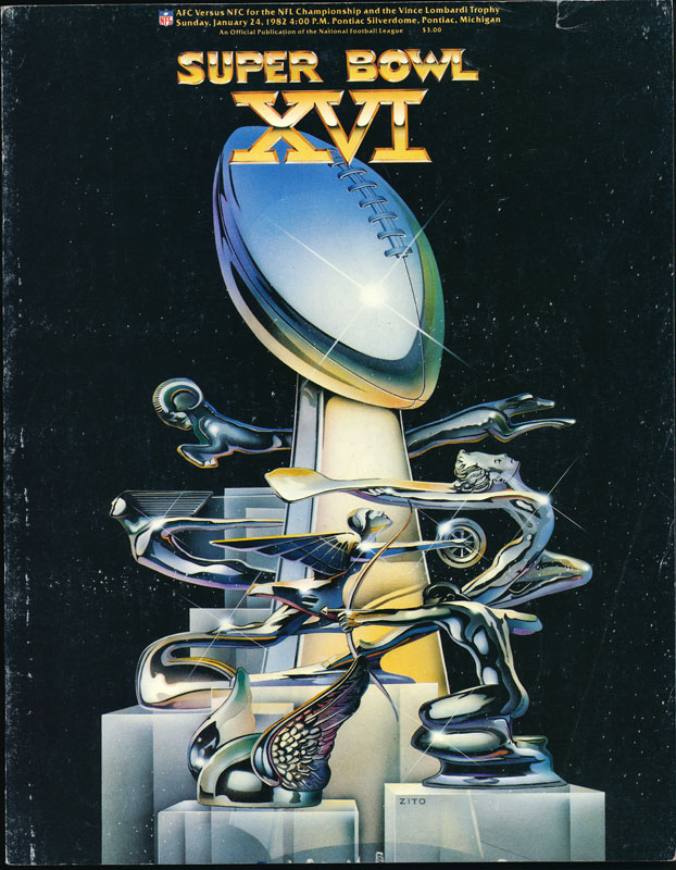 Super Bowl XVI Pro Football Program