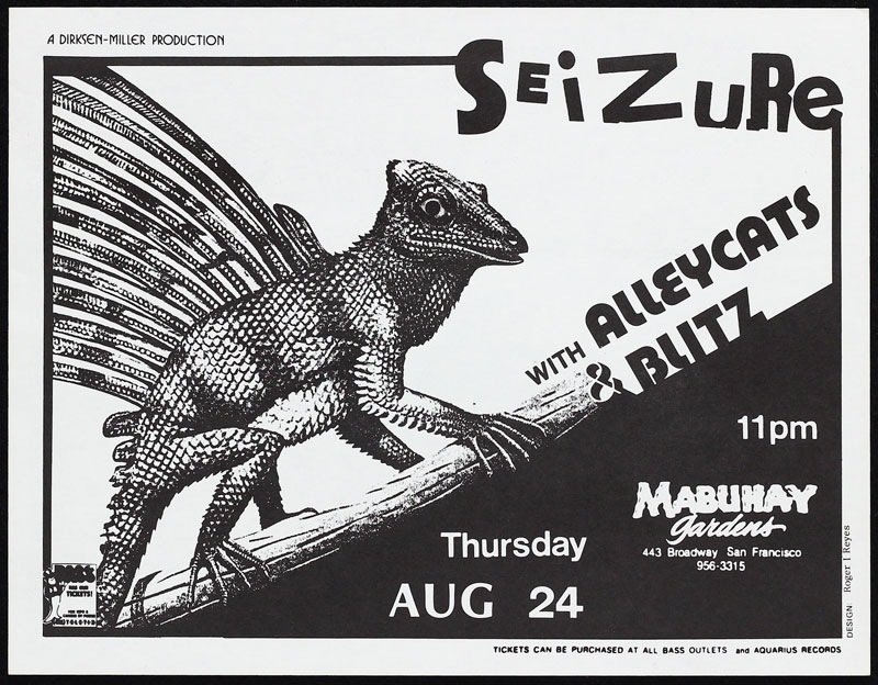 Roger/Reyes Seizure Punk Flyer / Handbill