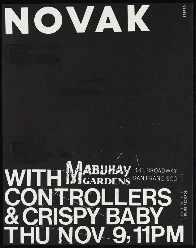 Novak Punk Flyer / Handbill