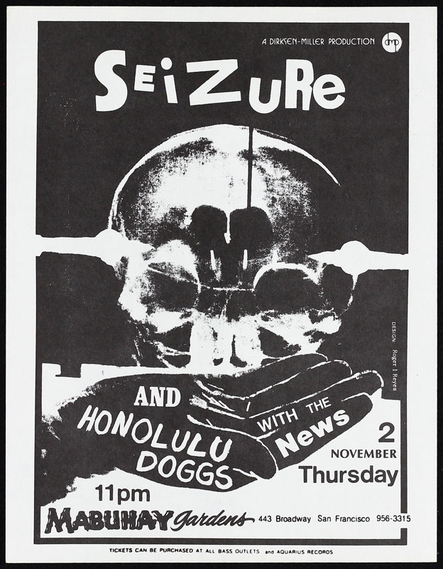 Roger/Reyes Seizure Punk Flyer / Handbill