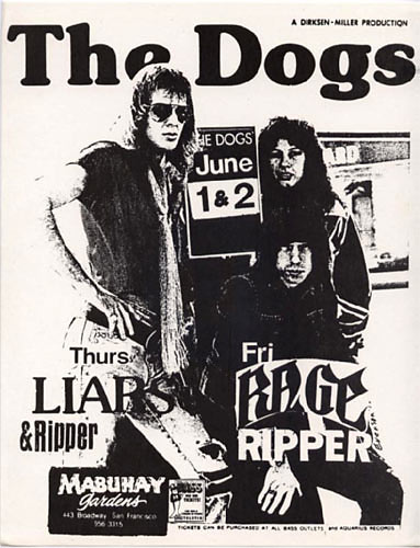 The Dogs Punk Flyer / Handbill