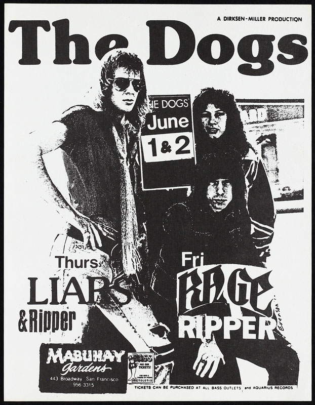 The Dogs Punk Flyer / Handbill