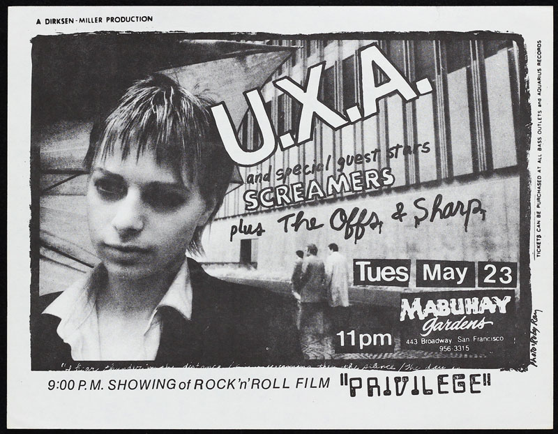 Ruby Ray U.X.A. Punk Flyer / Handbill