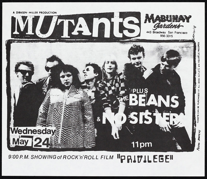 Mutants Punk Flyer / Handbill