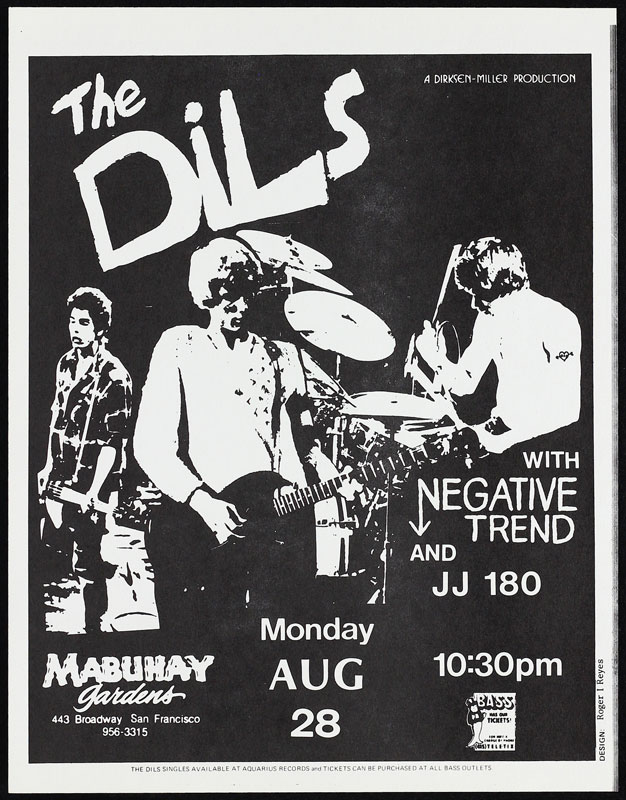 Roger/Reyes The Dils Punk Flyer / Handbill