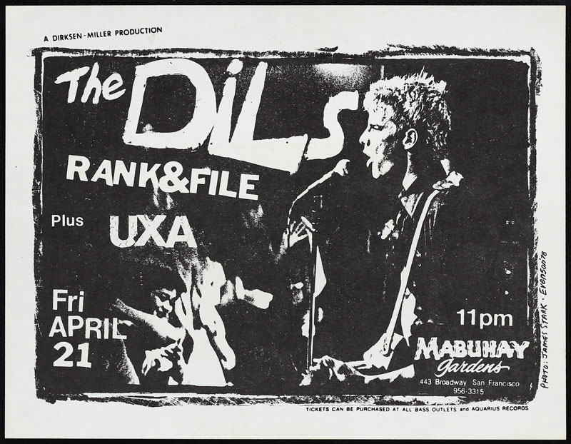 Everson The Dils Punk Flyer / Handbill