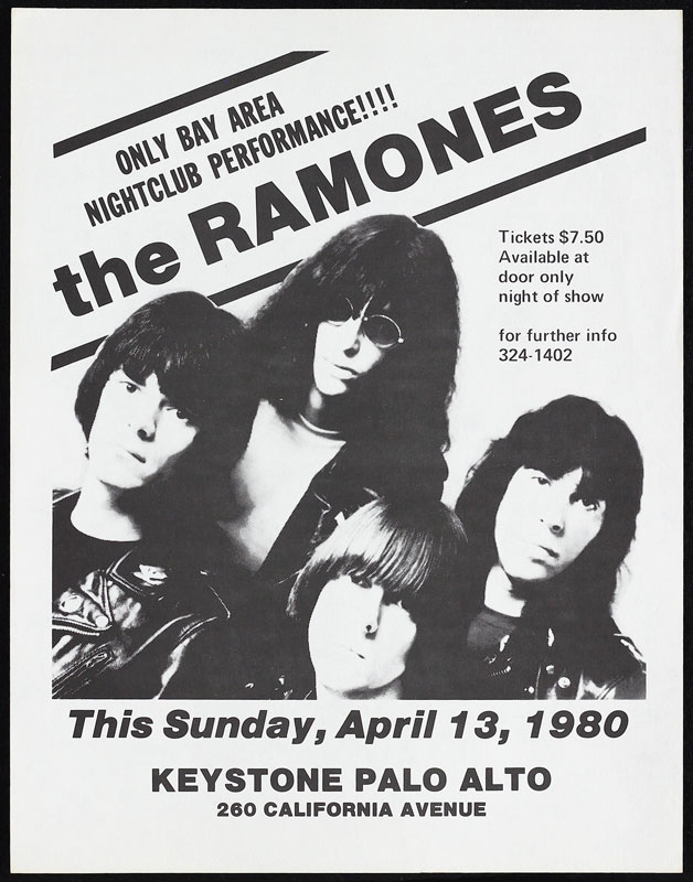 The Ramones Punk Flyer / Handbill