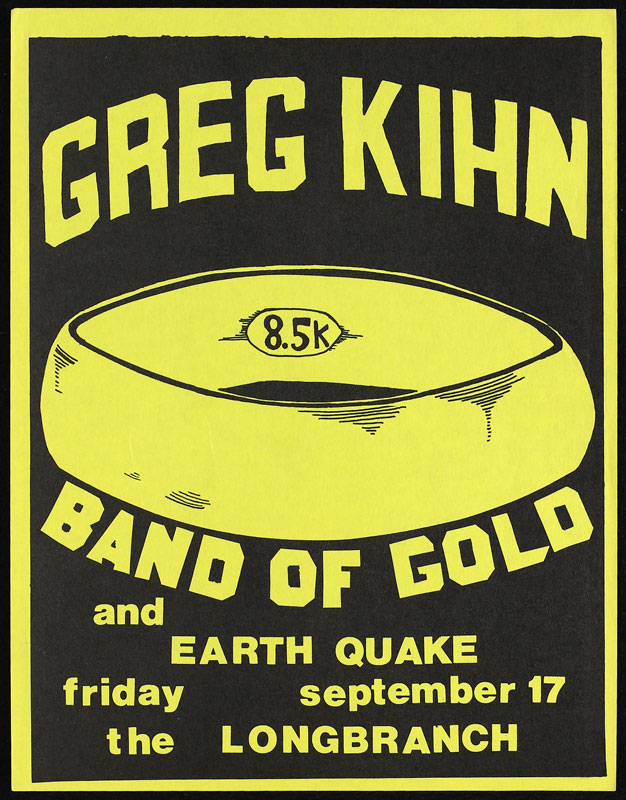 Greg Kihn Punk Flyer / Handbill