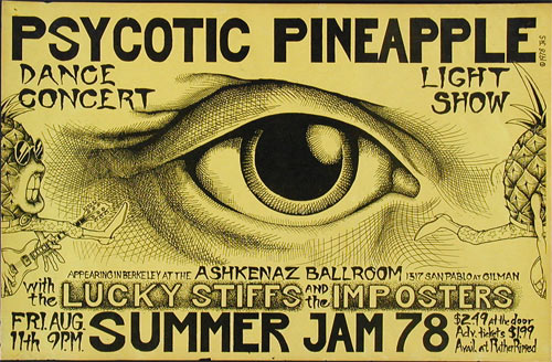 John Seabury Psycotic Pineapple Summer Jam Punk Flyer / Handbill