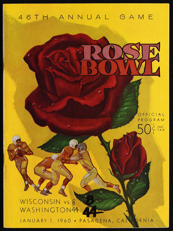 1960 Rose Bowl College Football Program
