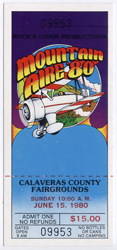 Mountain Aire 1980 Ticket