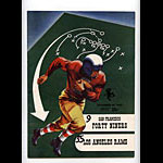 1952 San Francisco 49ers vs Los Angeles Rams Pro Football Program