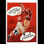 1953 San Francisco 49ers vs Washington Redskins Pro Football Program