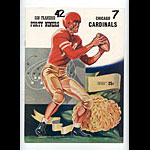 1954 San Francisco 49ers vs Chicago Cardinals Pro Football Program