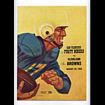 1955 San Francisco 49ers vs Cleveland Browns Pro Football Program